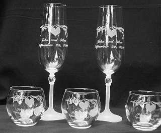 Toasting Glasses and votives